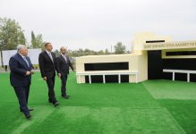 Azerbaijani President lays foundations stone for Heydar Aliyev Center in Shaki (PHOTO)